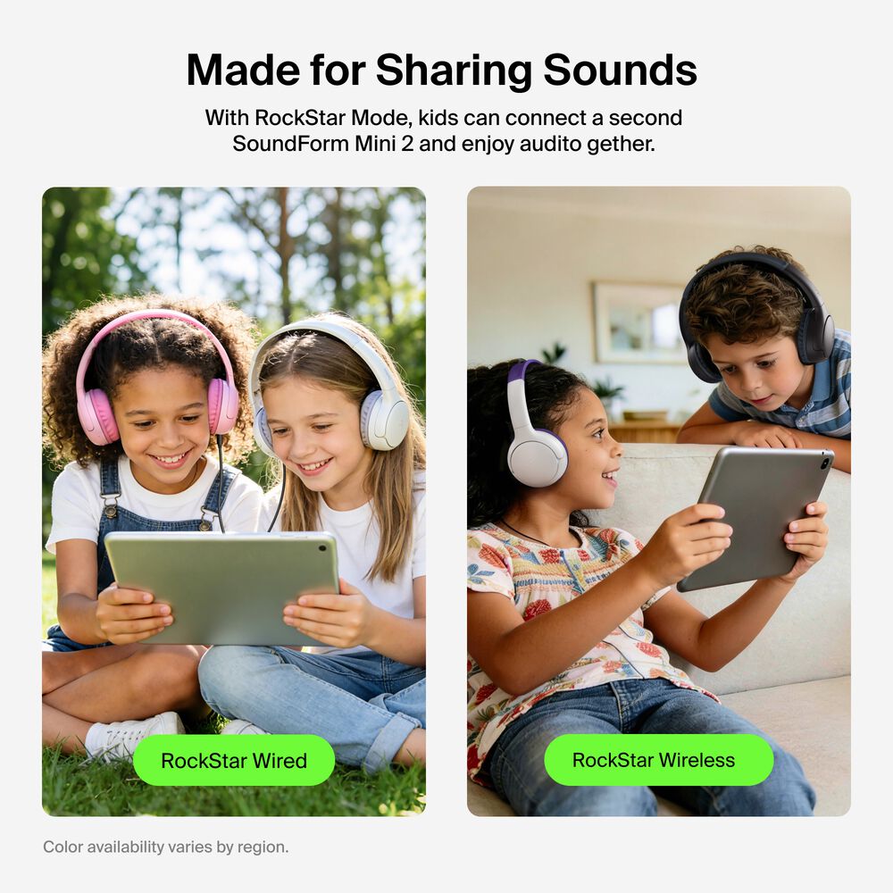 Wireless On-Ear Headphones for Kids , Black, hi-res