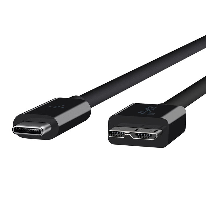 USB 3.1 USB-C™ 转 Micro-B 线缆（USB Type-C™）, 黑色, hi-res