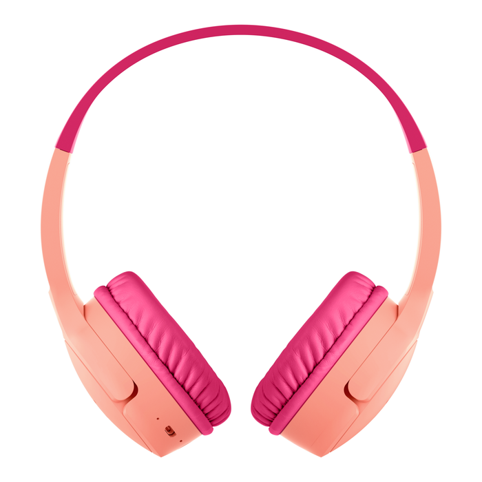 Wireless On-Ear Headphones for Kids, Pink, hi-res