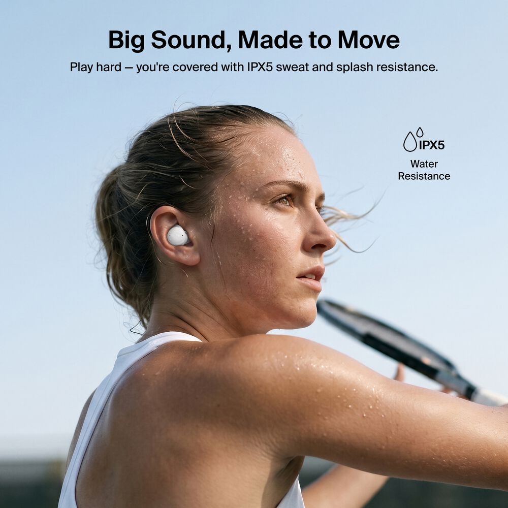 Noise-Cancelling Earbuds, Gray, hi-res