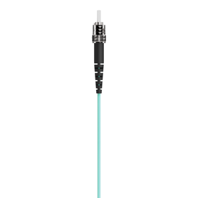 Fiber Optic Cable; 10GB Aqua Multimode LC/ST Duplex, 50/125 OM3, Aqua, hi-res