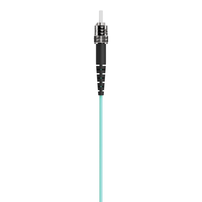 Fiber Optic Cable; 10GB Aqua Multimode LC/ST Duplex, 50/125 OM3, Aqua, hi-res