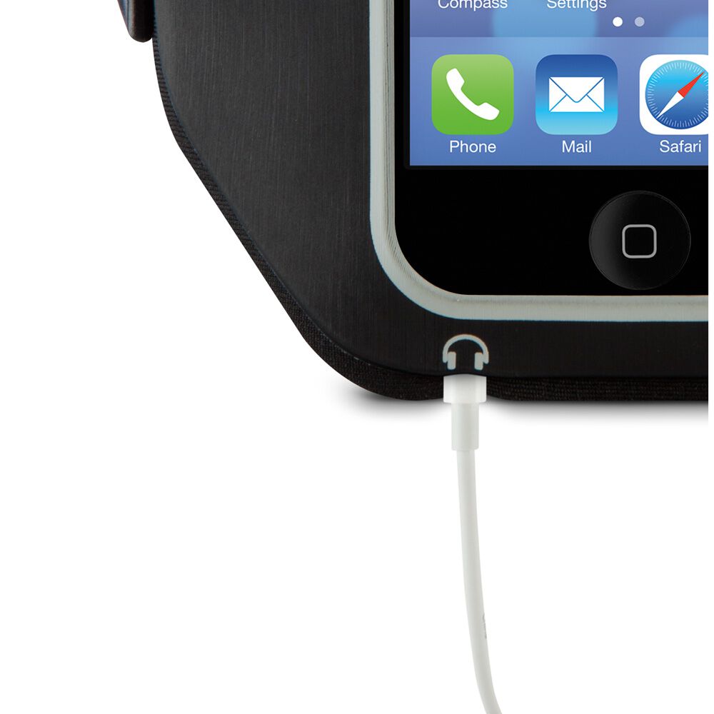 Belkin iPhone 5/5s/5c 및 iPhone SE용 스포츠 핏 플러스 암밴드, Blacktop/Overcast, hi-res