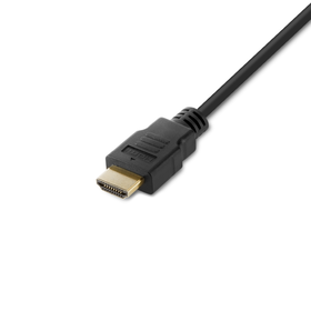 C&acirc;ble de console à t&ecirc;te simple HDMI modulaire (90 cm), Noir, hi-res