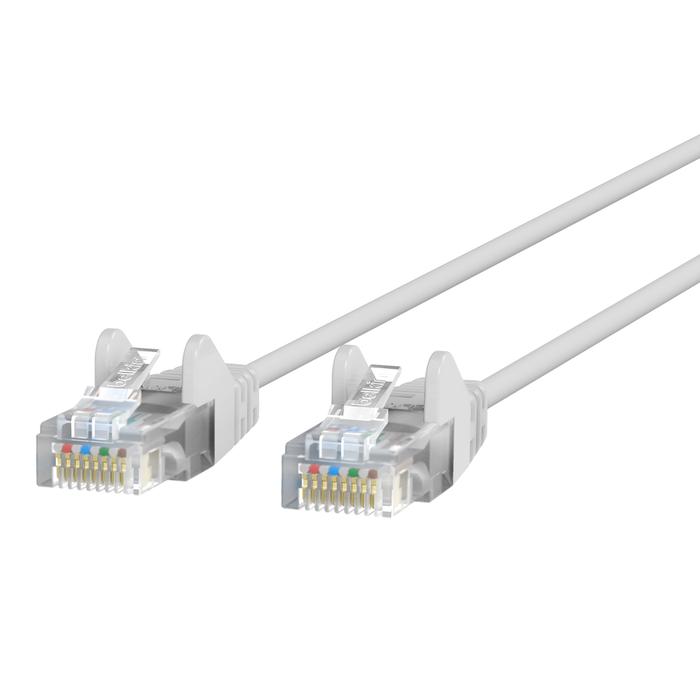 CAT6 Slim Gigabit Snagless UTP Ethernet Cable, White, hi-res