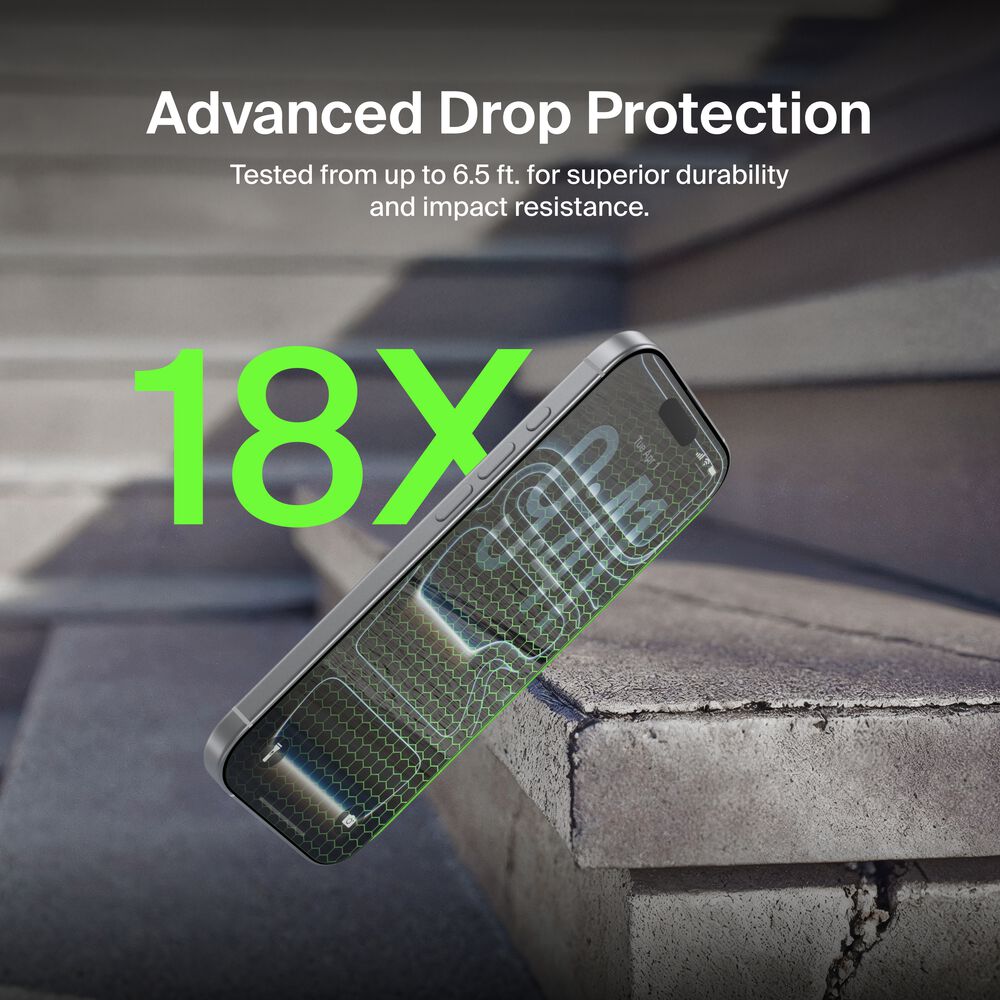 InvisiGlass Privacy Filter Screen Protector for iPhone 17 Pro, , hi-res