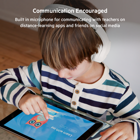 Wireless On-Ear Headphones for Kids, White, hi-res