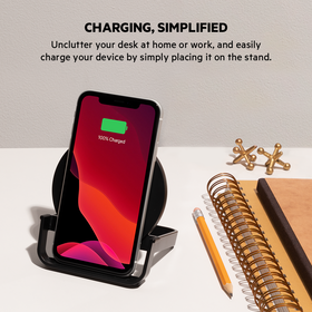 Wireless Charging Stand 10W, Black, hi-res