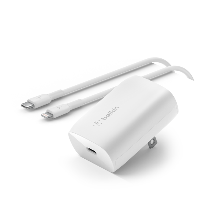 Compact USB-C Wall Charger w/Lightning Cable