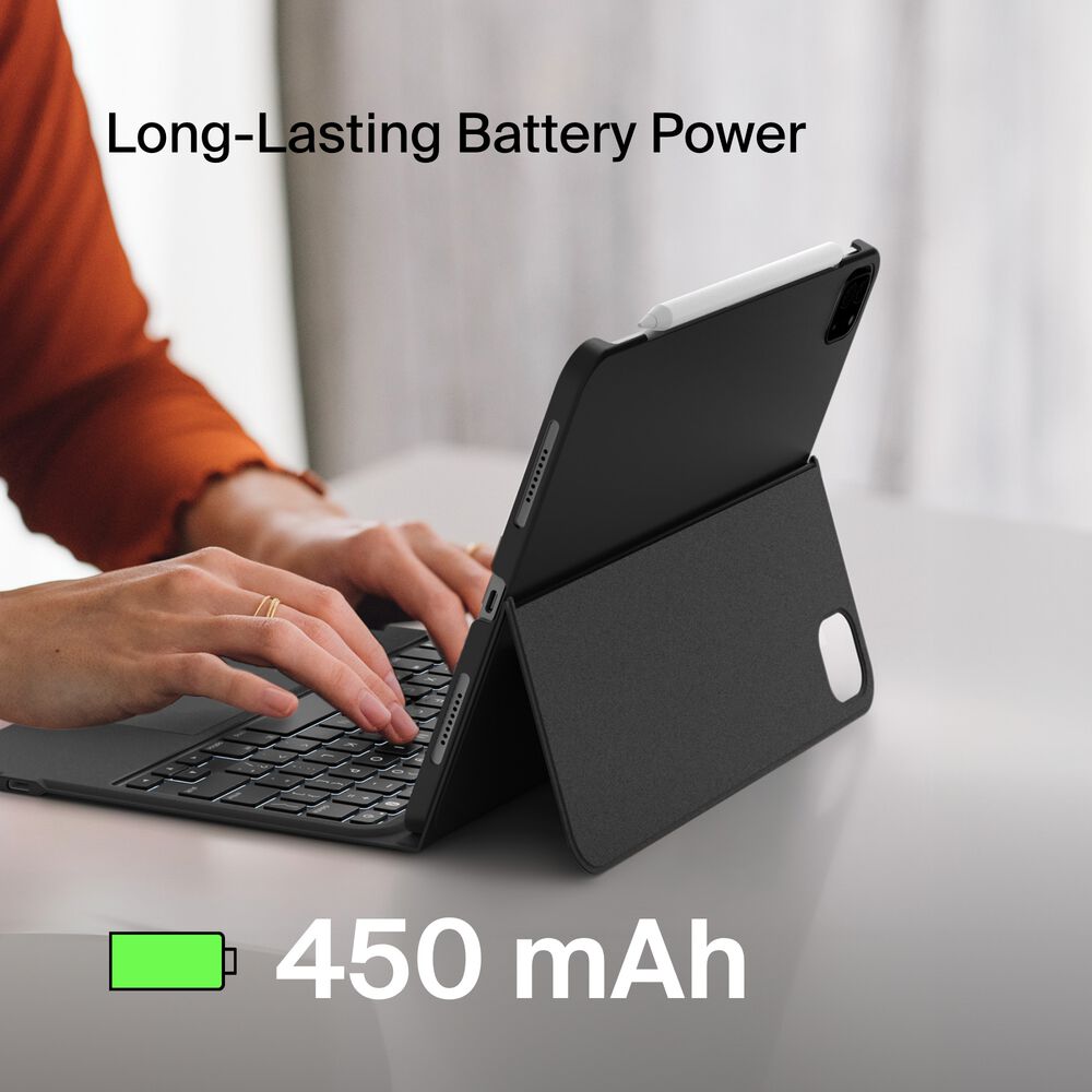 Everyday Keyboard Case with Cradle for iPad Air 10.9" and iPad Pro 11", Black, hi-res