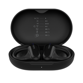 Open-Ear Wireless Earbuds, Black, hi-res