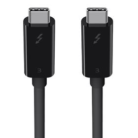 Thunderbolt 3 Cable (USB-C to USB-C) (100W) (6.5ft/2m), Black, hi-res