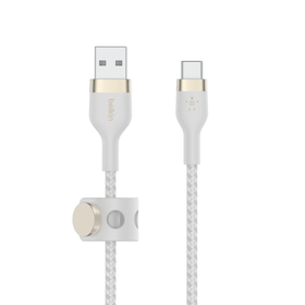 USB-A to USB-C Cable 15W, White, hi-res