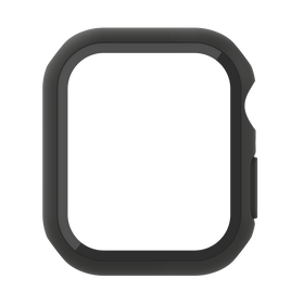 TemperedCurve 2-in-1 Treated Screen Protector + Bumper for Apple Watch Series 7, Noir, hi-res