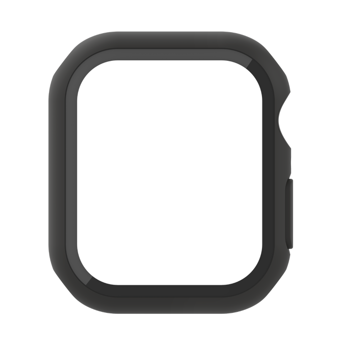 TemperedCurve 2-in-1 Treated Screen Protector + Bumper for Apple Watch Series 7, Noir, hi-res
