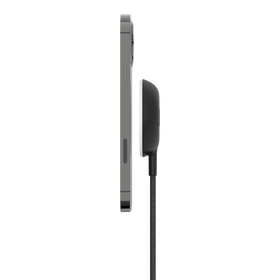 Socle de recharge sans fil portable avec charge MagSafe officielle 15 W, Noir, hi-res