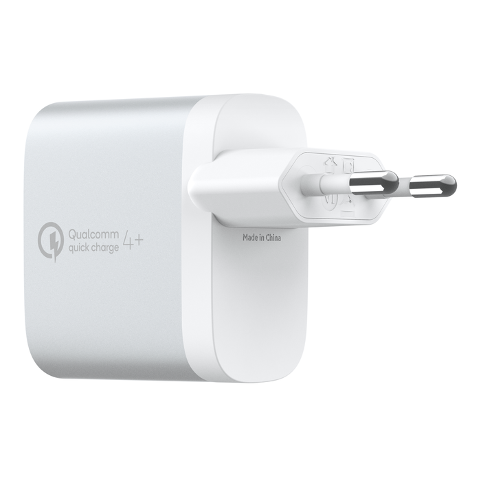 BOOST↑CHARGE™ USB-C™ 가정용 충전기 + 케이블(Quick Charge™ 4+ 포함), Silver, hi-res