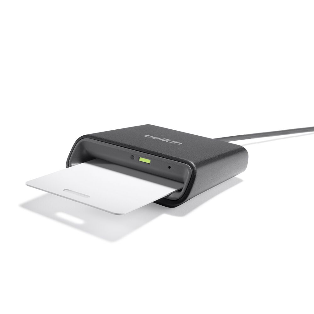 USB Smart Card / CAC Reader, Black, hi-res