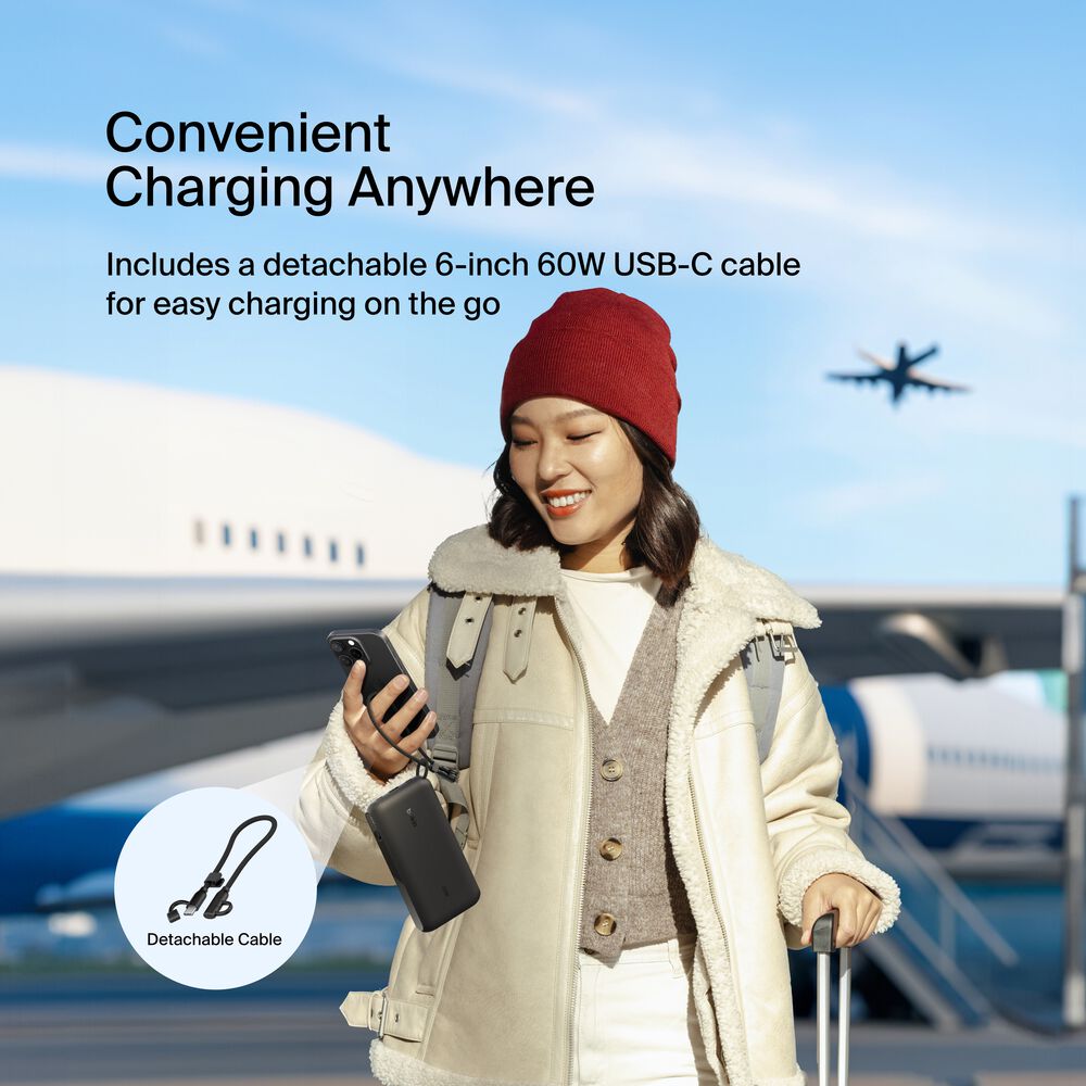 Power Bank 20K with Display, Black, hi-res