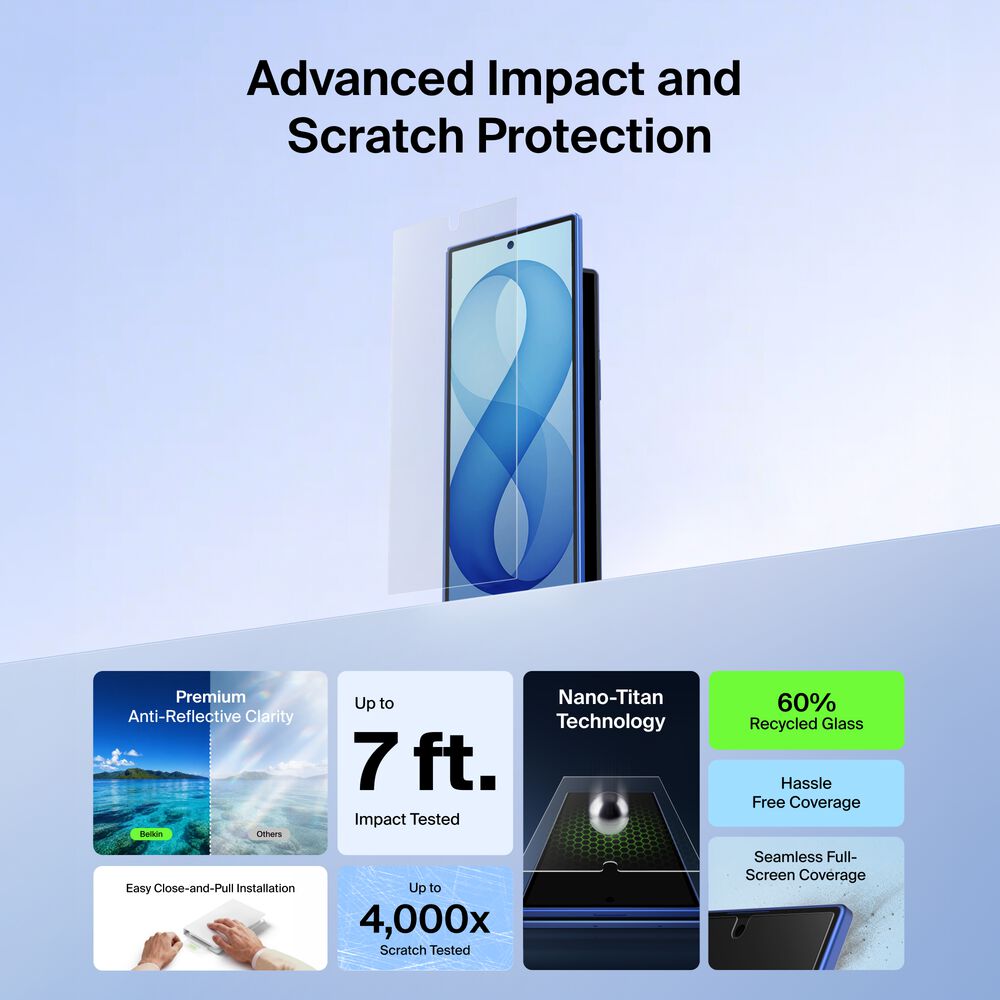 Anti-Reflective Screen Protector for Samsung Galaxy Z Fold8 Ultra, , hi-res