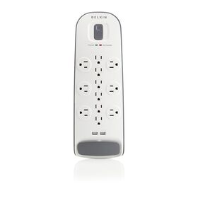 12 Outlet Surge Protector with USB Charging, , hi-res