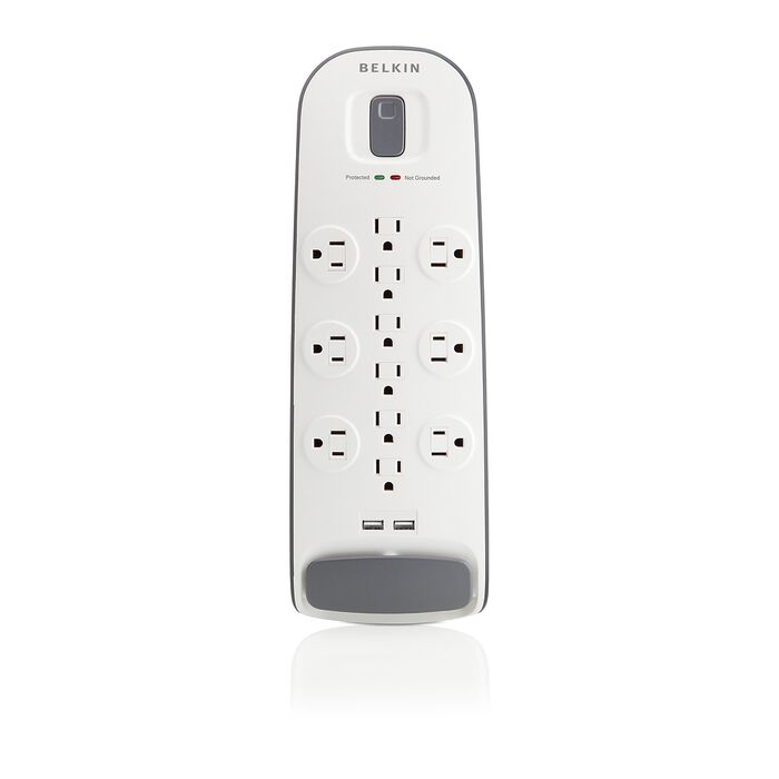 12 Outlet Surge Protector with USB Charging, , hi-res