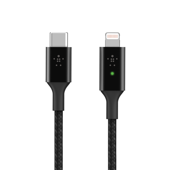 Fotoelektrisch Voorouder reservoir USB-C to Lightning Cable, Smart LED, 1.2m/4ft | Belkin | Belkin: US