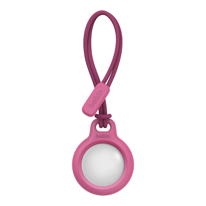 Secure Holder with Strap for AirTag, Pink, hi-res