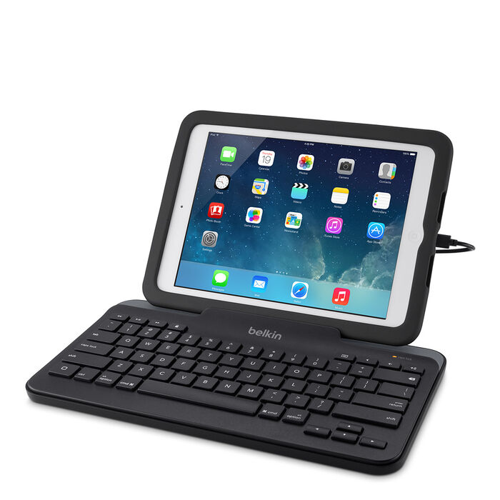 Clavier filaire pour tablette Belkin avec support pour iPad (connecteur  Lightning)