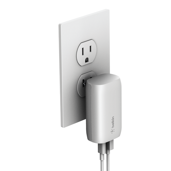 Dual Wall Charger with PPS 37W, White, hi-res