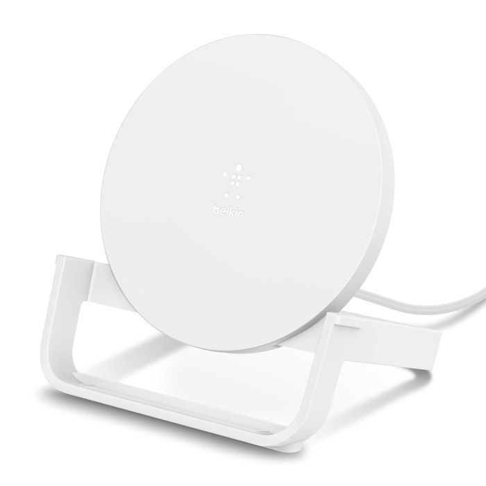 Supporto di ricarica wireless da 10 W, Bianco, hi-res