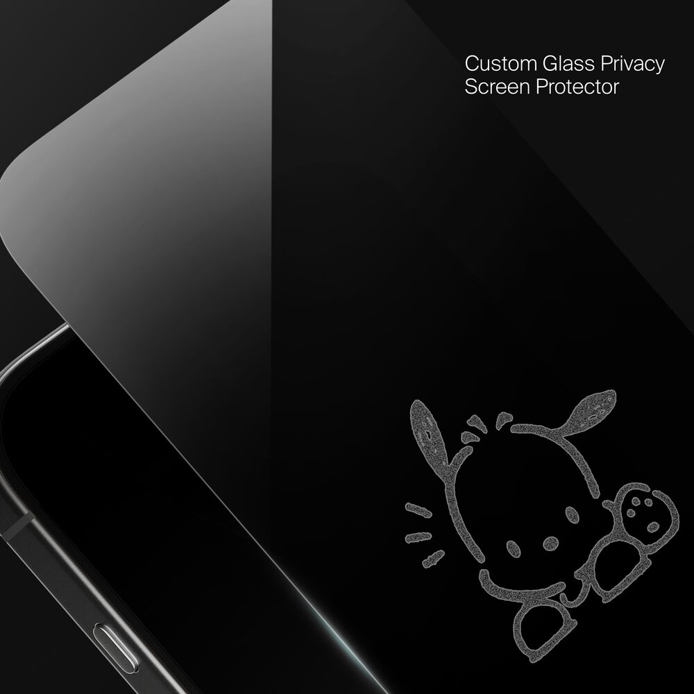 Pochacco Thinking Custom Glass Screen Protector, , hi-res