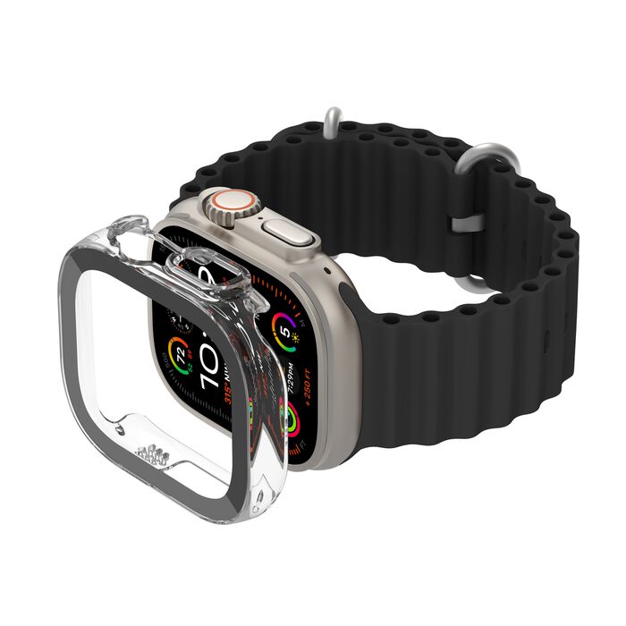 Belkin ScreenForce TemperedCurve 2-in-1 Treated Screen Protector and Bumper for Apple Watch Ultra and Ultra 2 Clear
