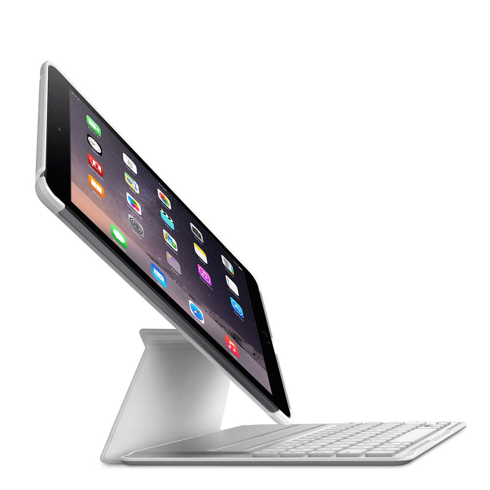 QODE&trade; Ultimate Pro Keyboard Case for iPad Air 2 (App enabled), White, hi-res