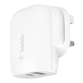 BOOST↑CHARGE™ 30W USB-C PD + USB-A Wall Charger, White, hi-res
