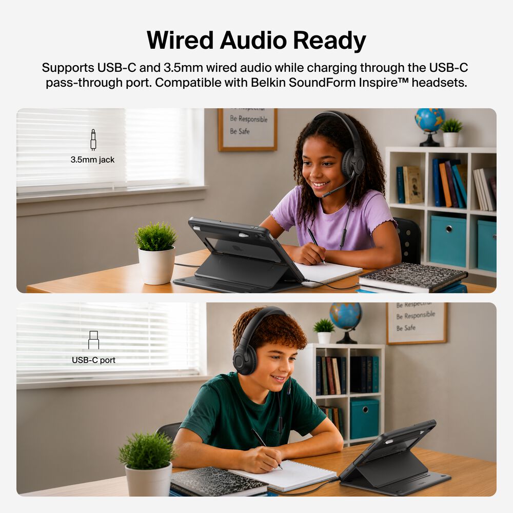 USB-C Keyboard Folio with Display Hub for iPad, , hi-res