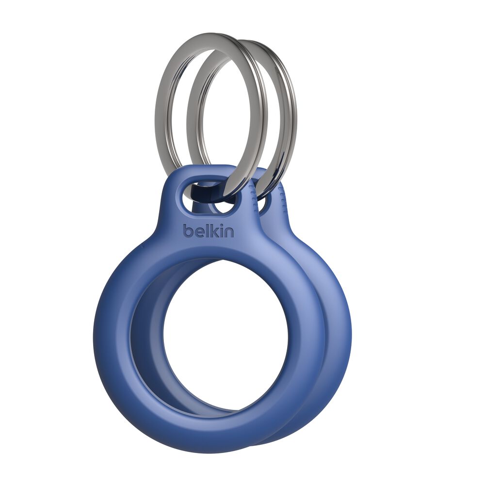 Secure Holder with Key Ring for AirTag 2-Pack, Blue, hi-res
