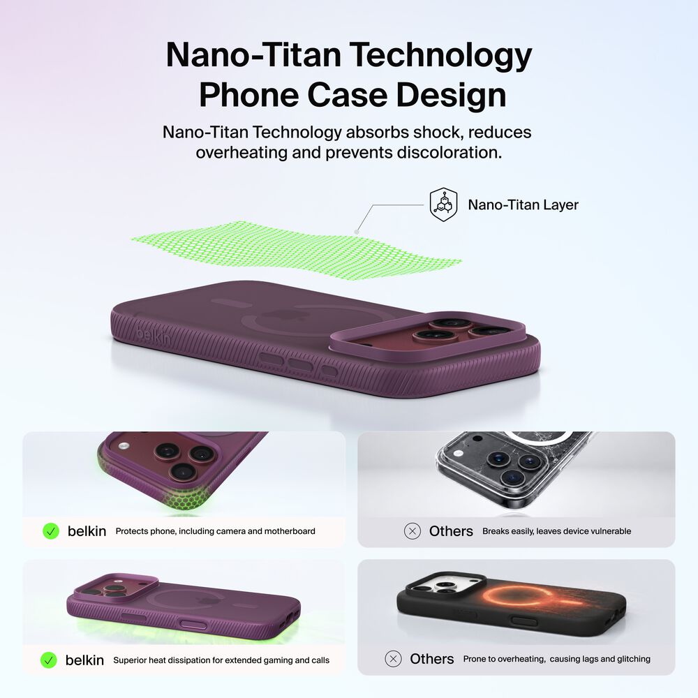 Grip Series Case for iPhone 18 Pro / iPhone 17 Pro, Burgundy, hi-res