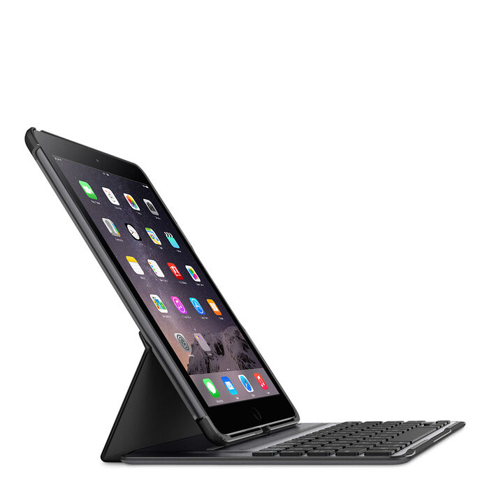 QODE™ Ultimate Pro Keyboard Case for iPad Air 2 (App enabled), Black, hi-res