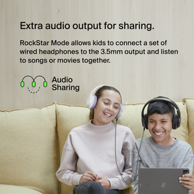 Wireless Over-Ear Headset for Kids, Black, hi-res