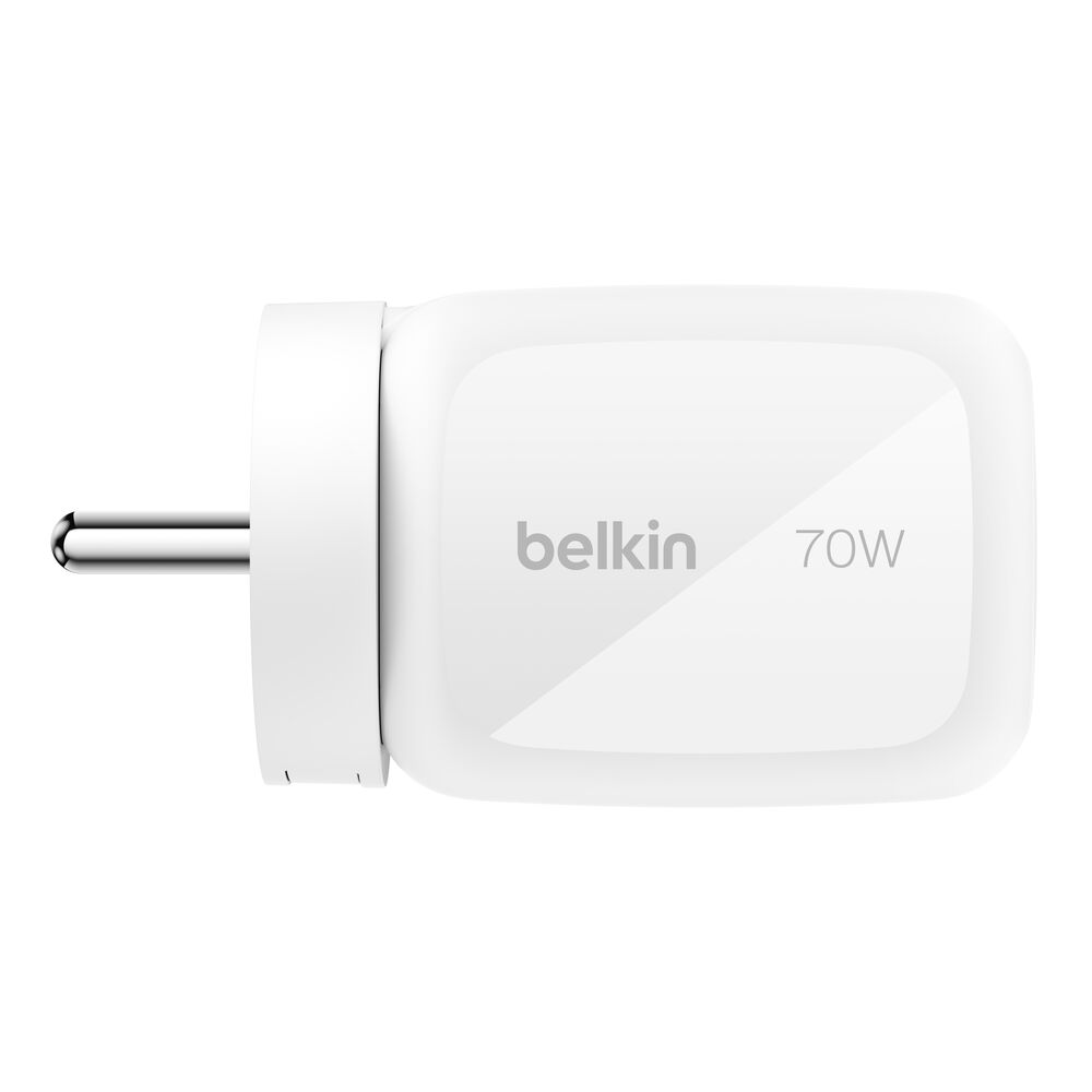 3-Port GaN Wall Charger 70W, White, hi-res