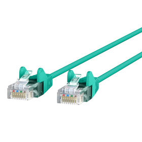 CAT6 Slim Gigabit Snagless UTP Ethernet Cable, Green, hi-res
