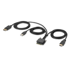 Modular HDMI and DP Dual Head Host Cable 6ft / 1.8m, Schwarz, hi-res