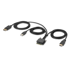 Modular HDMI and DP Dual-Head Host Cable 6 ft., Noir, hi-res