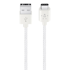 MIXIT↑™ Metallic USB-C to USB-A Charge Cable, White, hi-res