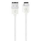 MIXIT↑™ Metallic USB-C to USB-A 충전 케이블, 하얀색, hi-res
