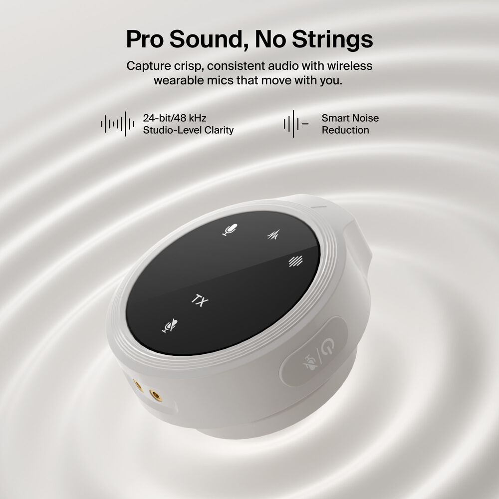 Creator Kit: Tripod, Magnetic Phone Mount & Wireless Mics, Sand, hi-res