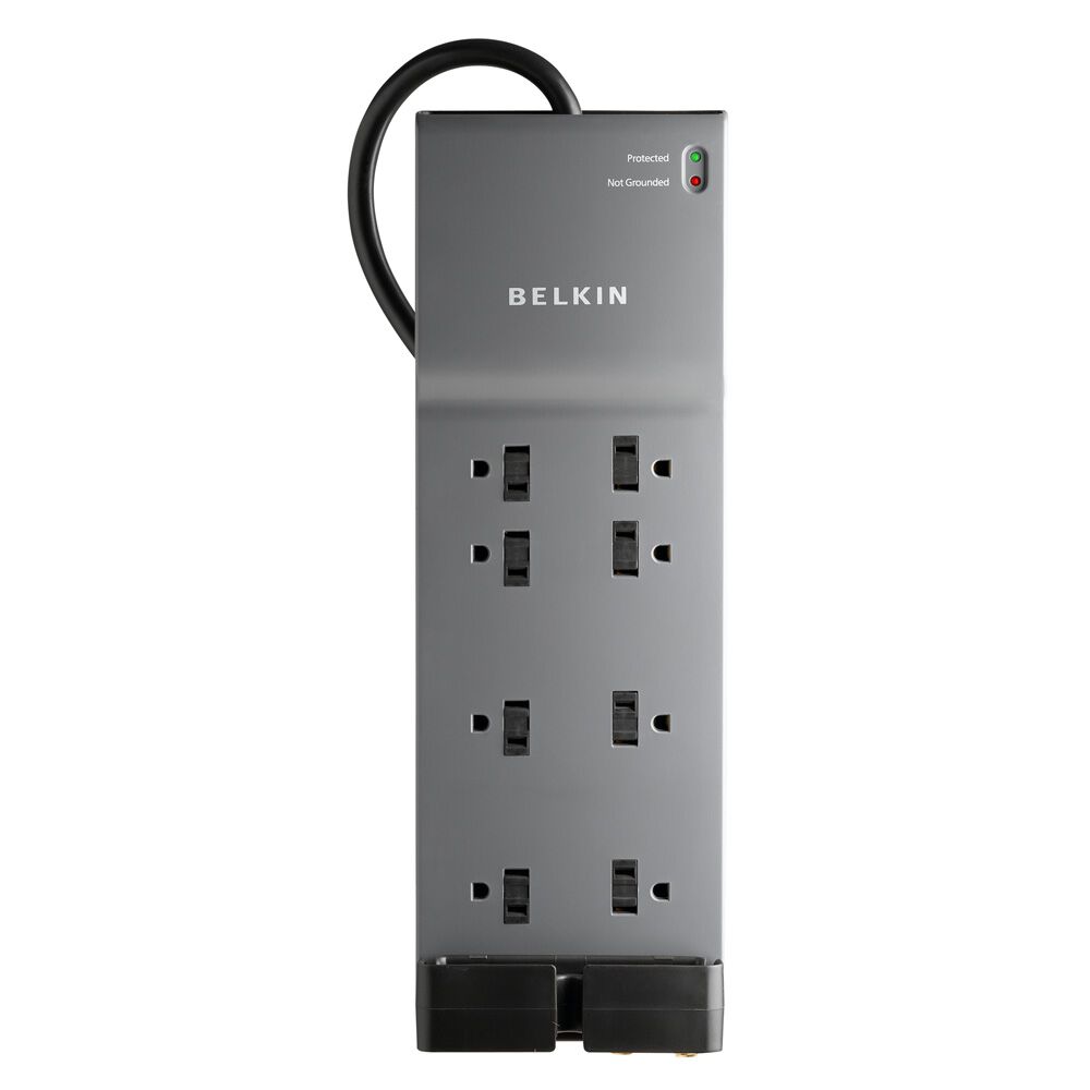 8 Outlet Home/Office Surge Protector with telephone protection, , hi-res