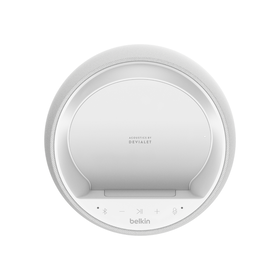Hi-Fi 智能音箱 + 无线充电器, 白色的, hi-res