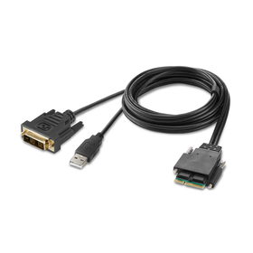 4-Port Single Head DVI Modular Secure KVM Switch PP4.0 W/ Remote, Nero, hi-res